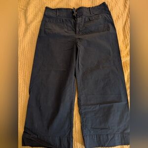 LC Lauren Conrad Women's Dark Blue Cropped Chinos